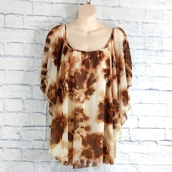 Est. 1946 Top Brown & Creme Sz 22/24W - Picture 1 of 6